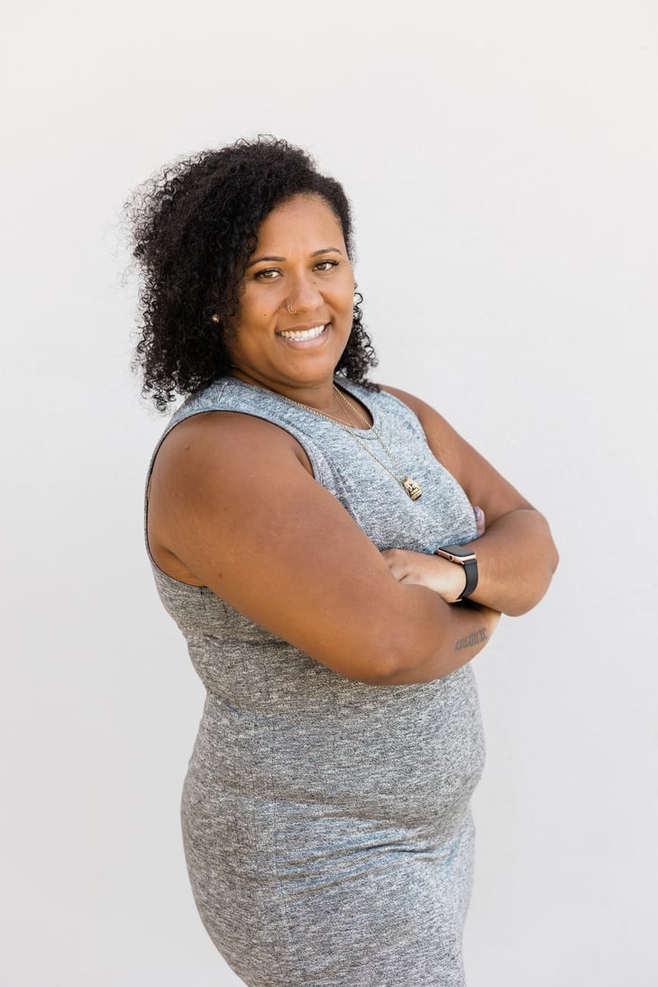 Portrait of Plus Size Young Woman